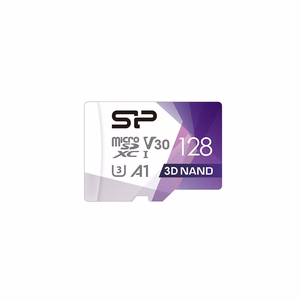 Silicon Power Superior Pro Colorful atminties kortelė 128 GB MicroSDXC Klasės 10 UHS-I + SD adapteris (SP128GBSTXDU3V20AB)
