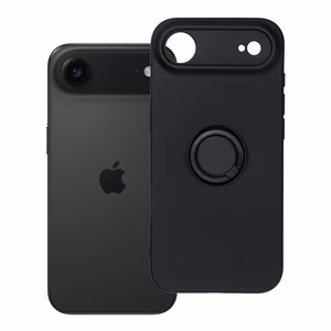 SILIKONINIS ŽIEDAS dėklas telefonui IPHONE 17 Air juodas