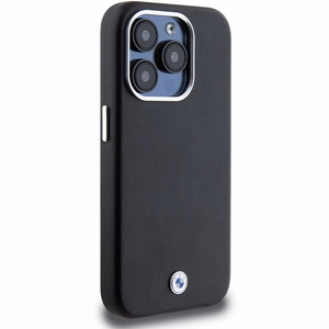 BMW parašas apvyniotas metalinis magnetinis dėklas telefonui iPhone 14 Pro Max - juodas