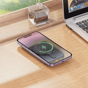 Išorinė baterija suderinama su MagSafe Hoco 5000 mAh QC PD 18W J117 juoda