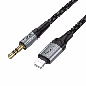 Kabel AUX Jack 3,5 mm do Lightning Hoco 1,5 m UPA33A juodas