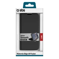 SBS Wallet Smooth case for Motorola Edge 60 Fusion with flap - black