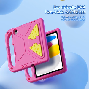 Dėklas Dux Ducis Puff Apple iPad 10.9 2022/iPad 11 2025 rožinis