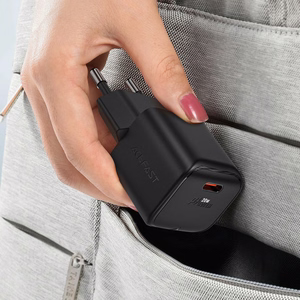 Acefast A73 Mini PD 20W GaN USB-C sieninis įkroviklis - juodas