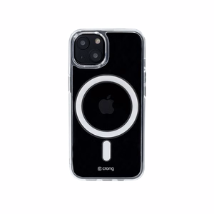 Crong Clear MAG Cover dėklas, skirtas iPhone 13 Mini, suderinamas su MagSafe, skaidrus