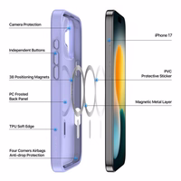 Dėklas Dux Ducis Yind Apple iPhone 17 violetinis