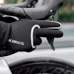 Rockbros full waterproof cycling gloves, size: S/M - black