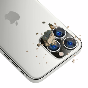 Kameros stiklas iPhone 13 Pro Max / 13 Pro 9H 3mk Objektyvo apsauga Pro serijos objektyvui - sidabrinis