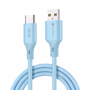 FORCELL F-ENERGY C342 kabelis USB A į Type C QC4.0 3A 66W Silikoninis 1 m mėlynas