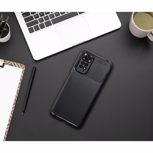 Dėklas skirtas Xiaomi Redmi Note 15 PRO 5G Carbon Premium juodas