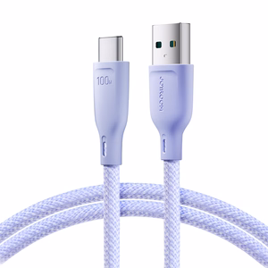 USB kabelis Joyroom (S-A34) type-C (100W 3A) 1m violetinis