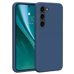 Etteri silikoninis dėklas telefonui Samsung Galaxy S23 tamsiai mėlynas