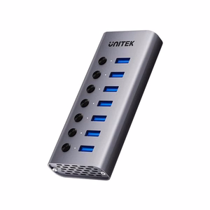 USB-A 3.0 5 Gbps šakotuvas su 7-in-1 jungikliu Unitek H1314A01-EU
