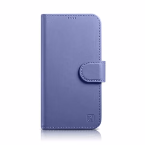 Чехол iCarer Wallet 2in1 для iPhone 14 Plus Anti-RFID кожаный с откидной крышкой светло-фиолетовый