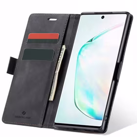 Spacecase piniginės dėklas Galaxy Note 10+ juodas