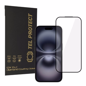 Tel Protect 10X HD DLC Diamond Coating grūdintas stiklas skirtas iPhone 15 16