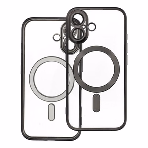 ELECTRO MAG COVER dėklas telefonui suderinamas su Magnetiniu IPHONE 16 juodas