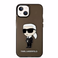 Karl Lagerfeld Ikonik Karl dėklas telefonui iPhone 14 Plus - juodas