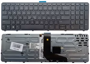 Klaviatūra HP ZBook 15 G1 G2, su pašvietimu ir „trackpoint“, US