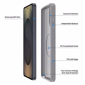 Dėklas Dux Ducis Yind MagSafe Samsung S948 S26 Ultra pilkas