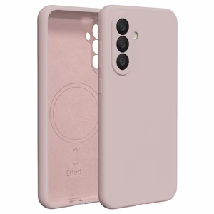 Etteri Silikoninis Mag dėklas skirtas Samsung Galaxy A37 5G šviesiai rožinis