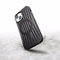 Raptic X-Doria Clutch dėklas iPhone 14 su Magnetine galinė juoda danga