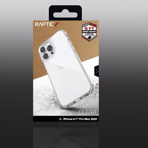 Raptic X-Doria skaidrus dėklas iPhone 14 Pro Max šarvuotas skaidrus dėklas