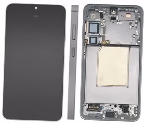 LCD screen Samsung S936 S25 Plus with touch screen and frame Blue/Black original (assembled service pack)