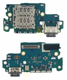 Lanksčioji jungtis Samsung A536 A53 5G su įkrovimo kontaktu, mikrofonu, SIM lizdu originali (used Grade A)