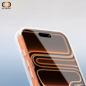 Tel Protect Dust-Free Easy Fit Full Glue 6D grūdintas stiklas skirtas Iphone 17 Pro Max juodas
