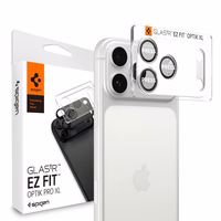 Spigen Optik Pro XL kameros objektyvo stiklas iPhone 17 Pro Max - Sidabrinis