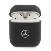 Mercedes Electronic Line dėklas AirPods 1/2 - juodas