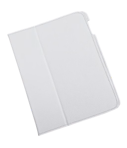 Белый чехол из натуральной кожи для Apple iPad 2