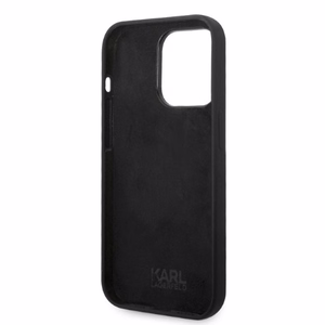 Karl Lagerfeld Silicone Choupette dėklas telefonui iPhone 14 Pro Max - juodas