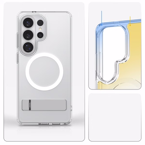 Spigen Ultra Hybrid S Mag MagSafe dėklas skirtas Samsung Galaxy S26 Ultra - skaidrus ir baltas