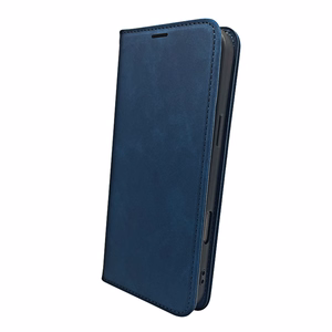 Išmanusis Suede dėklas for Samsung Galaxy A17 4G / A17 5G / A26 5G tamsiai mėlynas