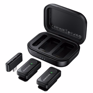Borofone Lavalier wireless microphone BFK17 Lemai Type C black - 2 pieces