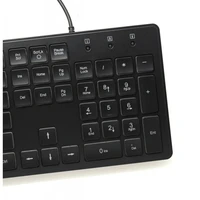 ART wire keyboard USB A QWERTY with light slim AK-20 black