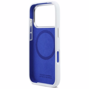 BMW M Silicon Horizontal Line MagSafe deklas iPhone 17 Pro - baltas