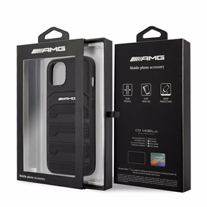 AMG odinis įspaustų linijų dėklas iPhone 13 mini - juodas