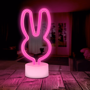 Neon LED on stovas RABBIT rožinis USB-C FSC-10 Forever Light