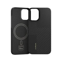 Benks Montage magnetinis Armor Air Kevlar dėklas su PC rėmeliu 600D+1500D (M064) Iphone 16 Plus telefonui juodas