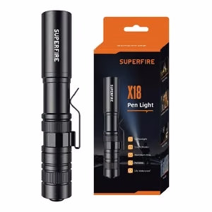 "Superfire X18" žibintuvėlis, 55 lm, 5 W, 5 režimai, 38 m