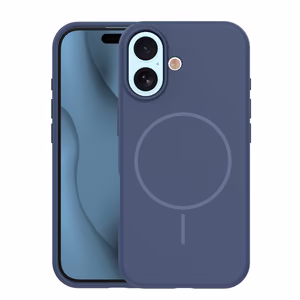 Silikoninis Thin Mag dėklas iPhone 17 6,3" tamsiai mėlynas