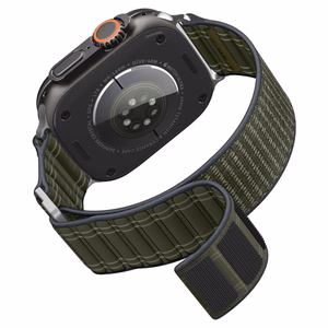 SPIGEN WBF0 dirželis APPLE WATCH 8 / 9 / 10 / 11 / SE / ULTRA (44 / 45 / 46 / 49 MM) žalias