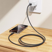 USB kabelis Borofone BX116 60W USB-C to USB-C 1.0m juodas