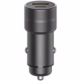 ENERGEA ład. sam. 1xUSB+1xUSB-C PD-QC3.0 38W pilkas/gunmetal Alu Drive PD20+