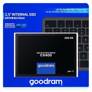 Goodram CX400 gen.2 2.5" 256 GB Serial ATA III 3D TLC NAND