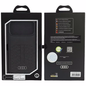 Audi odinis dėklas, skirtas iPhone 18 Pro Max / 17 Pro Max, suderinamas su MagSafe – juodas