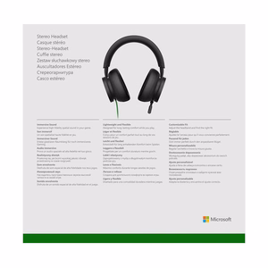 Microsoft Xbox Stereo ausinės laidinės ant galvos žaidimų juodos